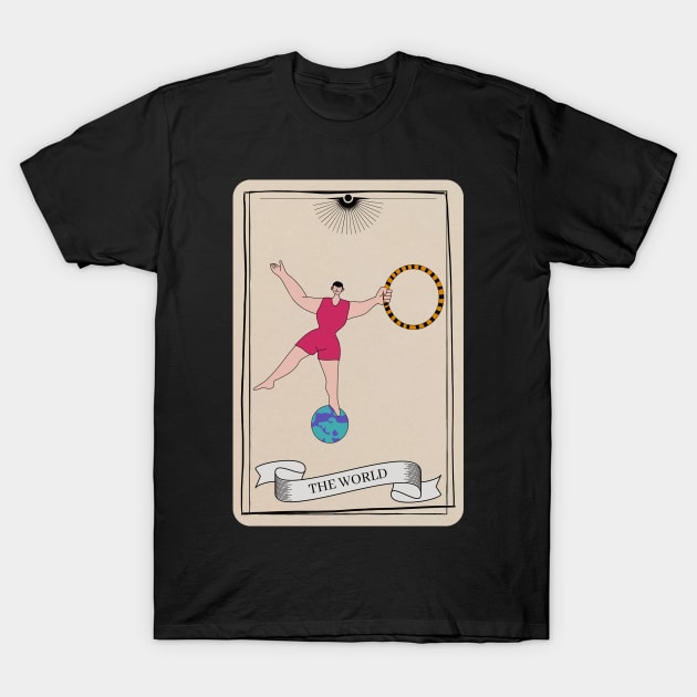 Circus Tarot T-Shirt by Gwraggedann